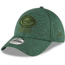 Men's Green Bay Packers New Era Heathered Green Heated Up 39THIRTY Flex Hat 3065420